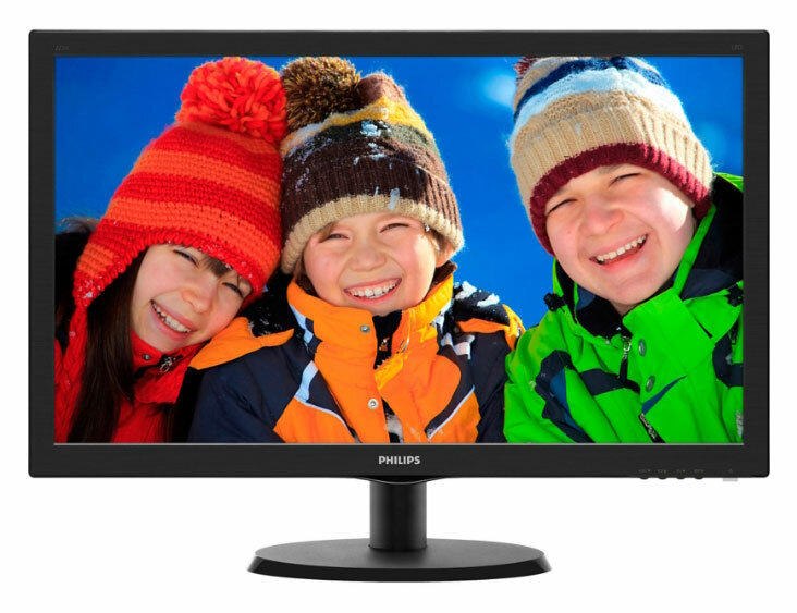 Монитор Philips 21.5" 223V5LHSB (00/01) черный TN+film LED 5ms 16:9 HDMI матовая 250cd 1920x1080 D-S