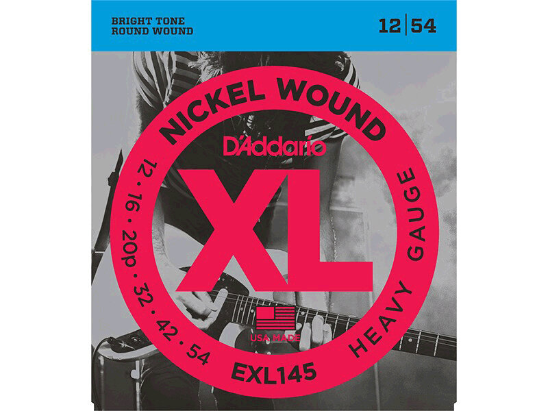 Струны D`Addario EXL145 XL NICKEL WOUND 12-54 для электрогитары