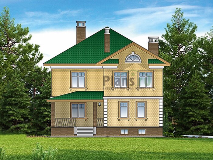Проект дома Plans-43-26 (365 кв.м, поризованный кирпич) - фотография № 1