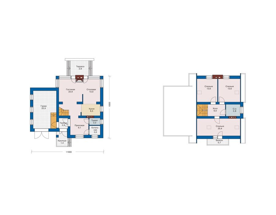 Проект дома Plans-51-36 (139 кв.м, газобетон) - фотография № 3