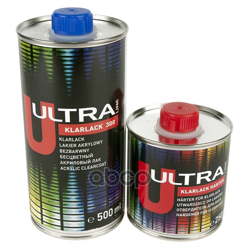 Лак Акриловый Ms 2+1 Ultra Klarlack 300, 0.5Л+0,25Л Novol 99223 - 99421 Novol арт. 99223 - 99421