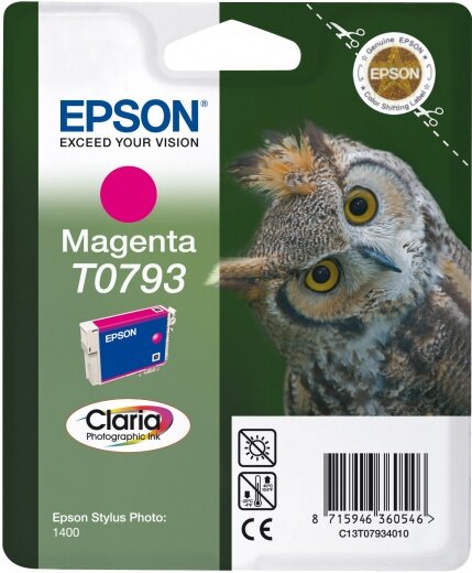 Картридж струйный Epson T0793 C13T07934010 пурпурный (11.1мл) для Epson P50/PX660