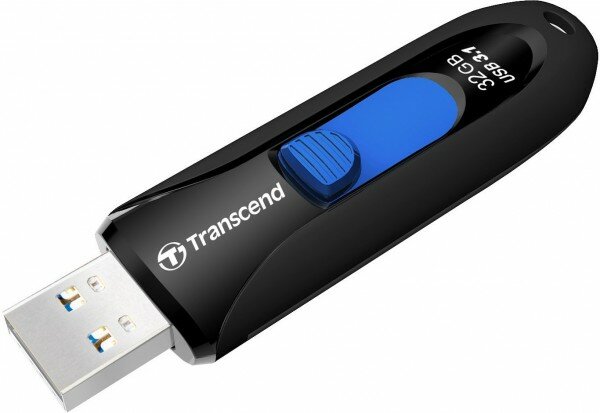 Флешка 32GB Transcend JetFlash 790, USB 3.0, Черный/Синий TS32GJF790K