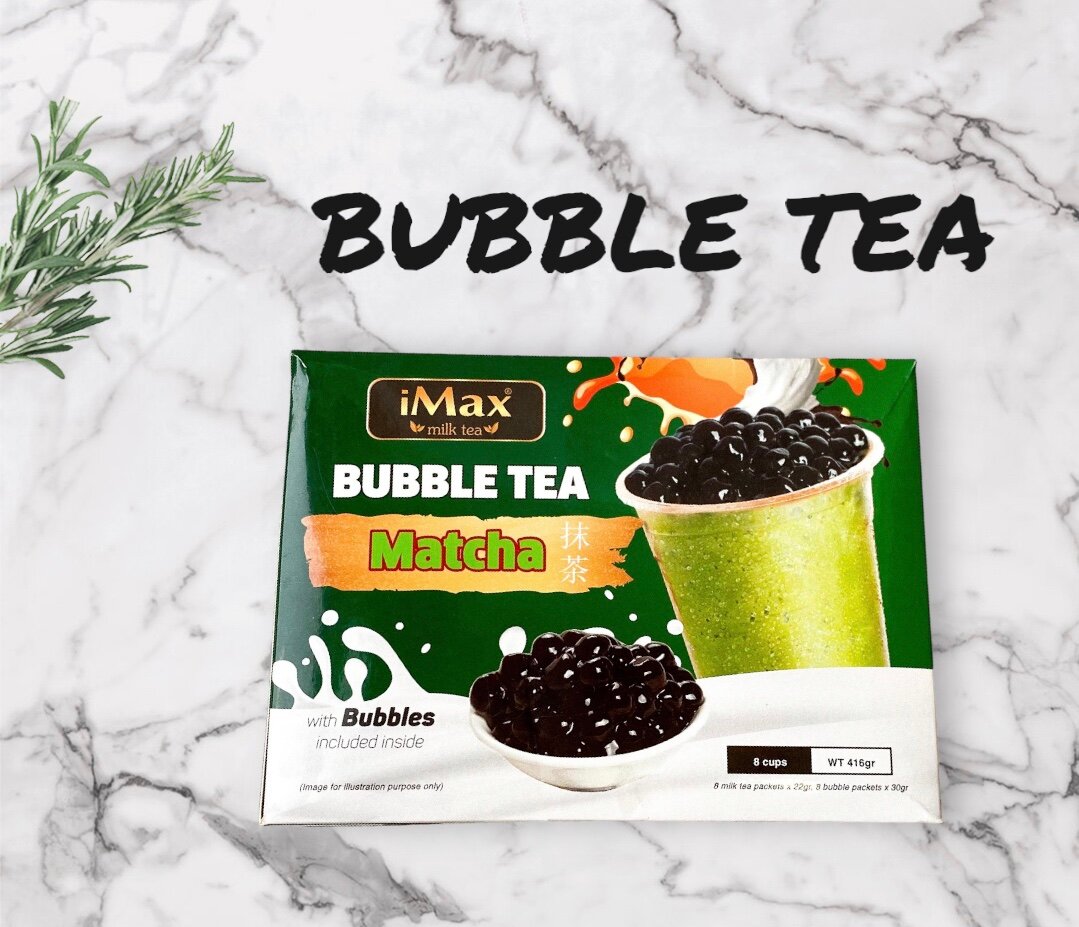 Вьетнамский чай с шариками тапиока iMax Bubble Tea со вкусом Матча, 8 чашек, 416г