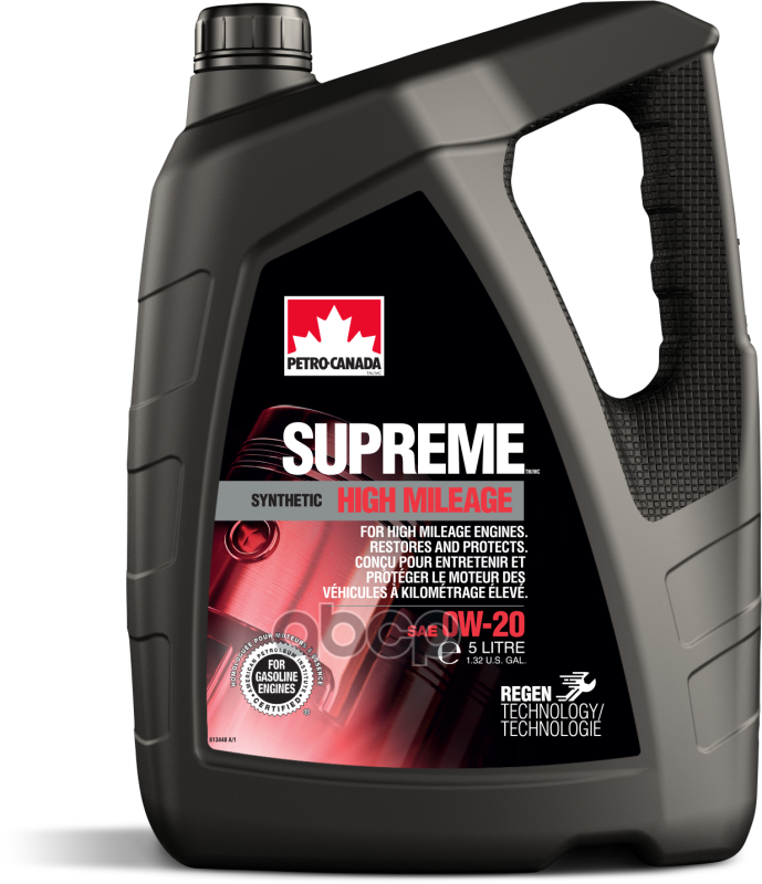 Масло Моторное Для Бензиновых Двигателей Supreme Synthetic High Mileage 0w20, 5л Petro-Canada Mohm02c20 PETRO-CANADA арт. MOH...