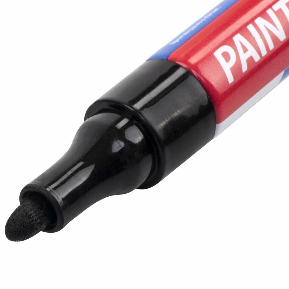 Маркер-краска лаковый EXTRA (paint marker) 4 мм, черный, усиленная нитро-основа, BRAUBERG, 151979, 151979 - фотография № 4