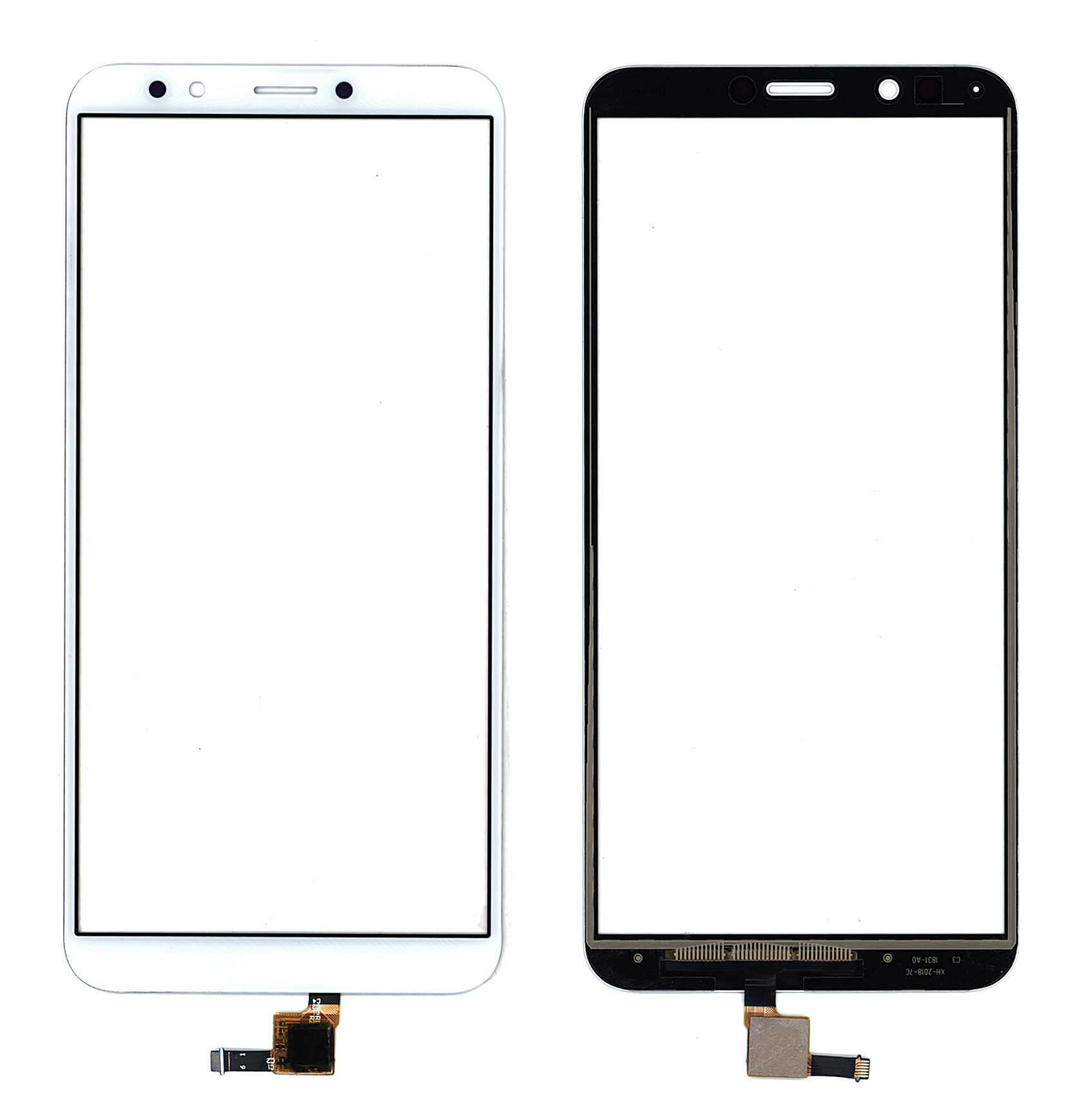 Сенсорное стекло (тачскрин) для Huawei Honor 7C Pro белое