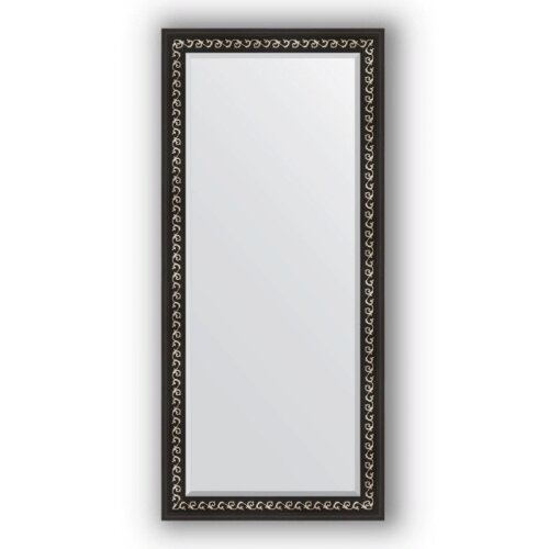 Зеркало 75х165 см черный ардеко Evoform Exclusive BY 1205