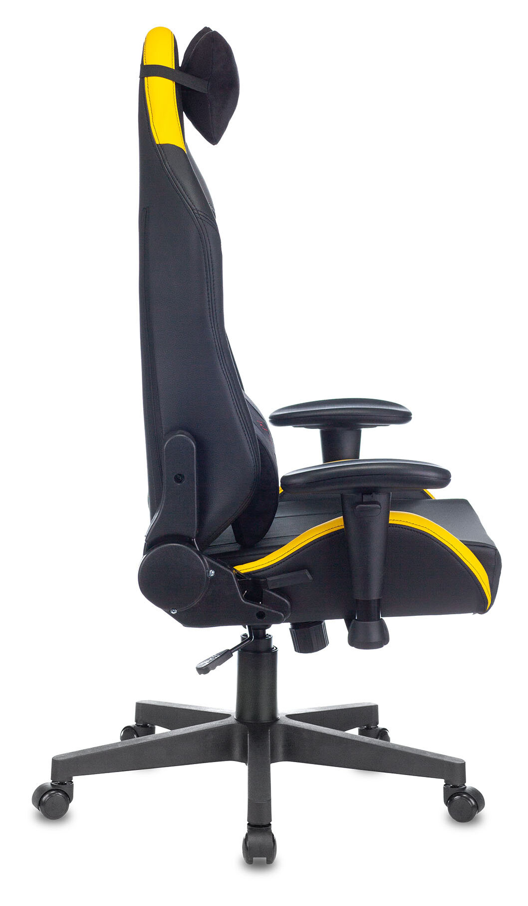Кресло игровое Zombie HERO CYBERZONE PRO черный/желтый искусственная кожа с подголов. крестовина пла