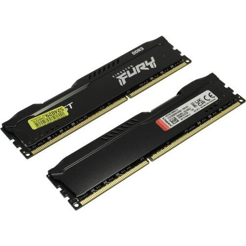 Оперативная память Kingston FURY Beast 16 ГБ (8 ГБ x 2 шт.) DDR3 1600 МГц DIMM CL10 KF316C10BBK2/16