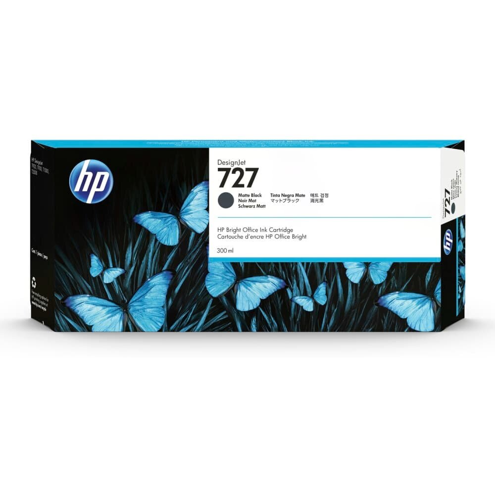 Картридж HP 727 черный матовый 300 мл (C1Q12A)