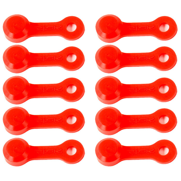 Пылезащитные колпачки штуцера прокачки тормозов (тормозного суппорта) 19x6,5 мм красные, 10 шт.