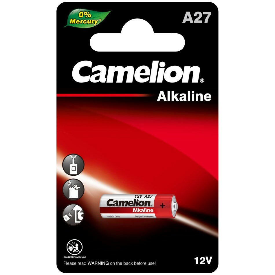 Camelion Батарейки LR27A BL-1 Mercury Free A27-BP1 батарейка12В 1 шт. в уп-ке