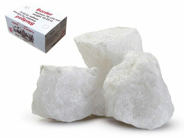 Камень для бани Кварц (жаркий лед) колотый коробка по 10 кг ARIZONE (62-101005)