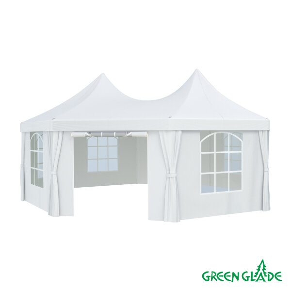 Шатер-беседка Green Glade 1052 2,5х2,5х2,5х2,5х3,4м полиэстер 2 коробки