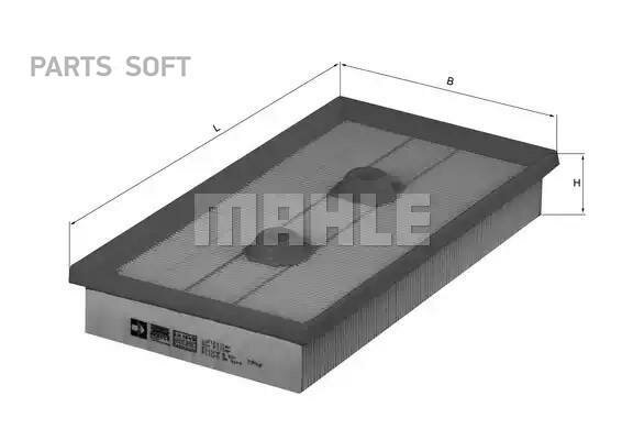 MAHLE LX1643 Фильтр возд.AUDI A3/VW GOLF V,PASSAT/SKODA OCTAVIA 1.6L FSI 2003= 1шт