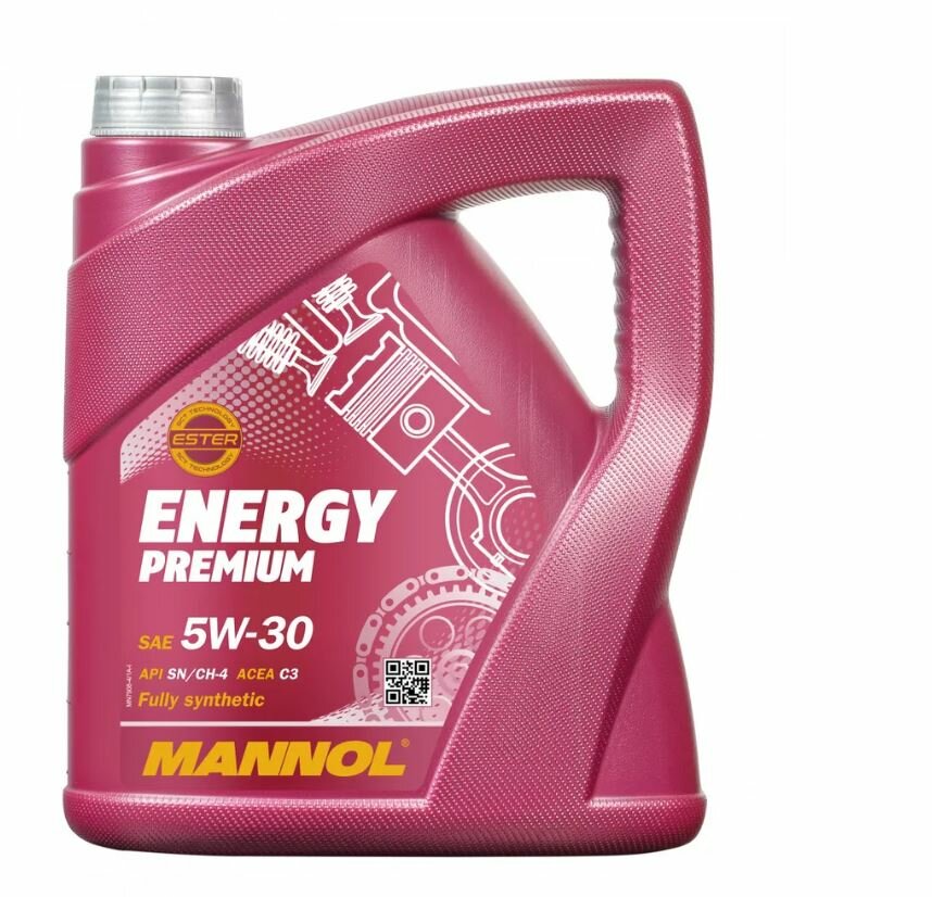 Масло моторное Mannol Energy Premium 5W30, синтетика, 4+1 литр 4008/7908