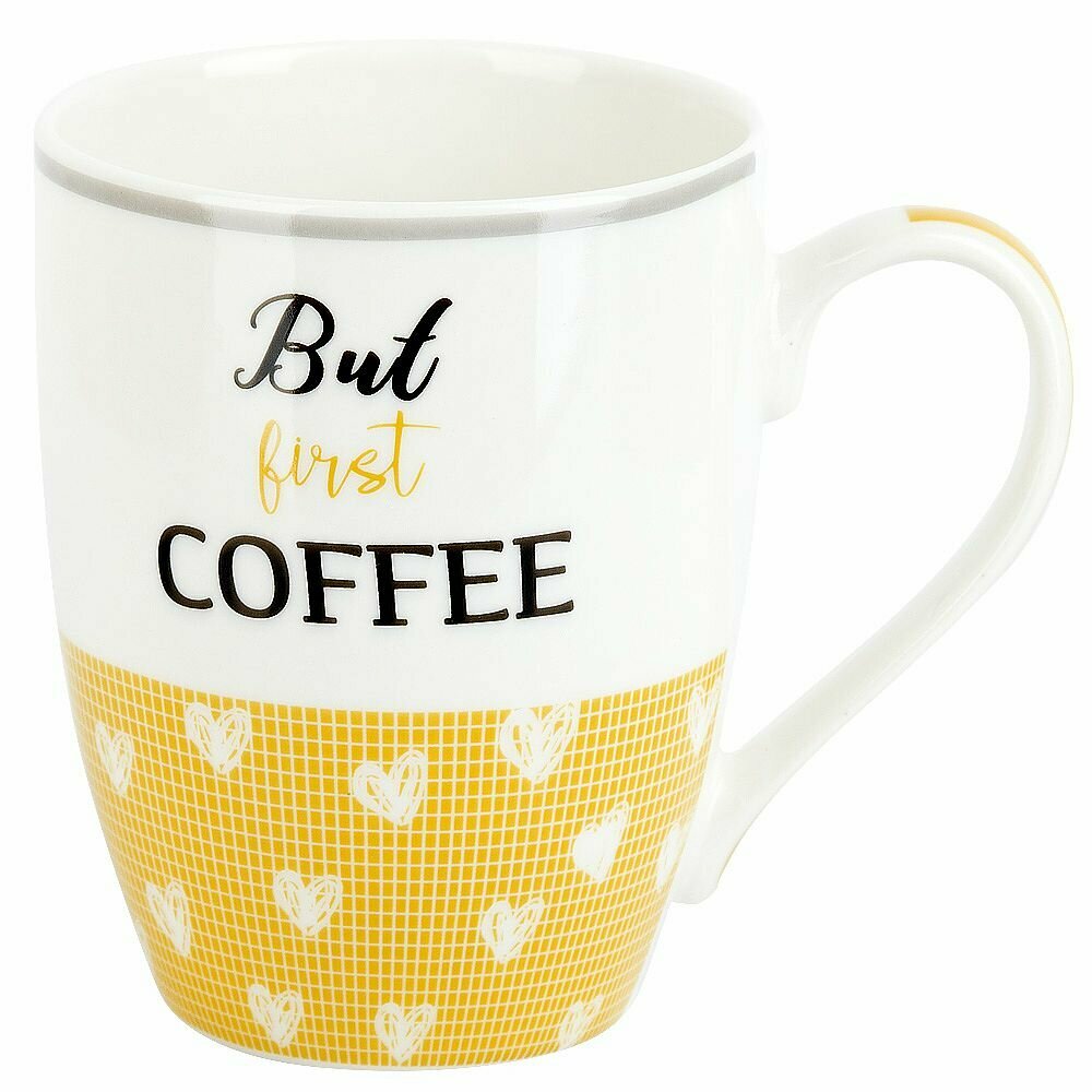 фото Кружка Nouvelle "Modern" 340мл, фарфор, желтая