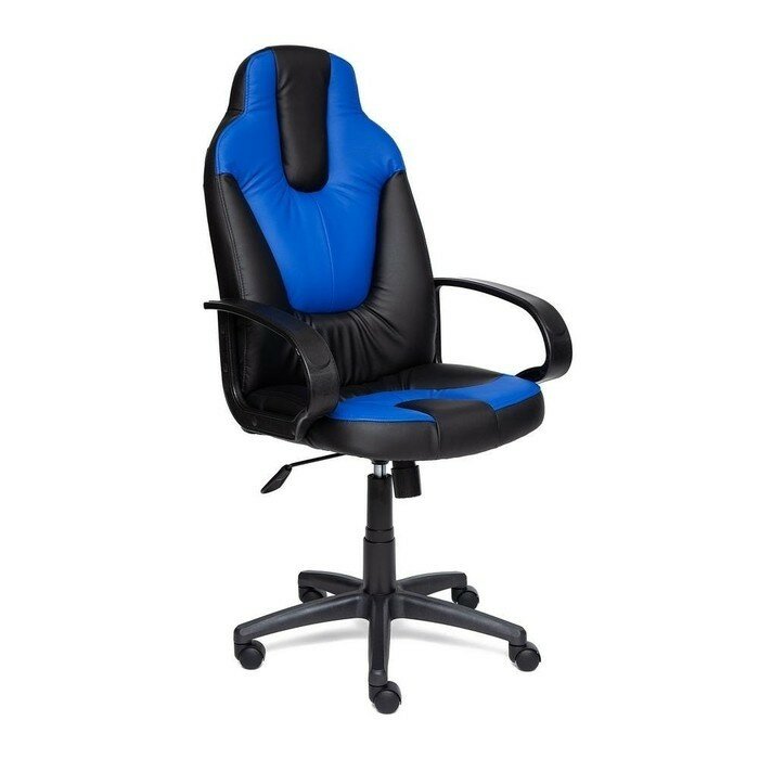 Кресло Neo 1, искусственная кожа/чёрный/синий 36-6/36-39