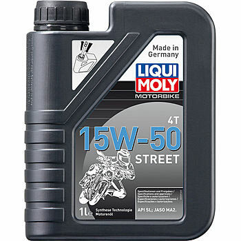 2555 LIQUI MOLY Motorbike 4T Street 15W-50 - 1 л. - моторное масло для 4-тактных мотоциклов