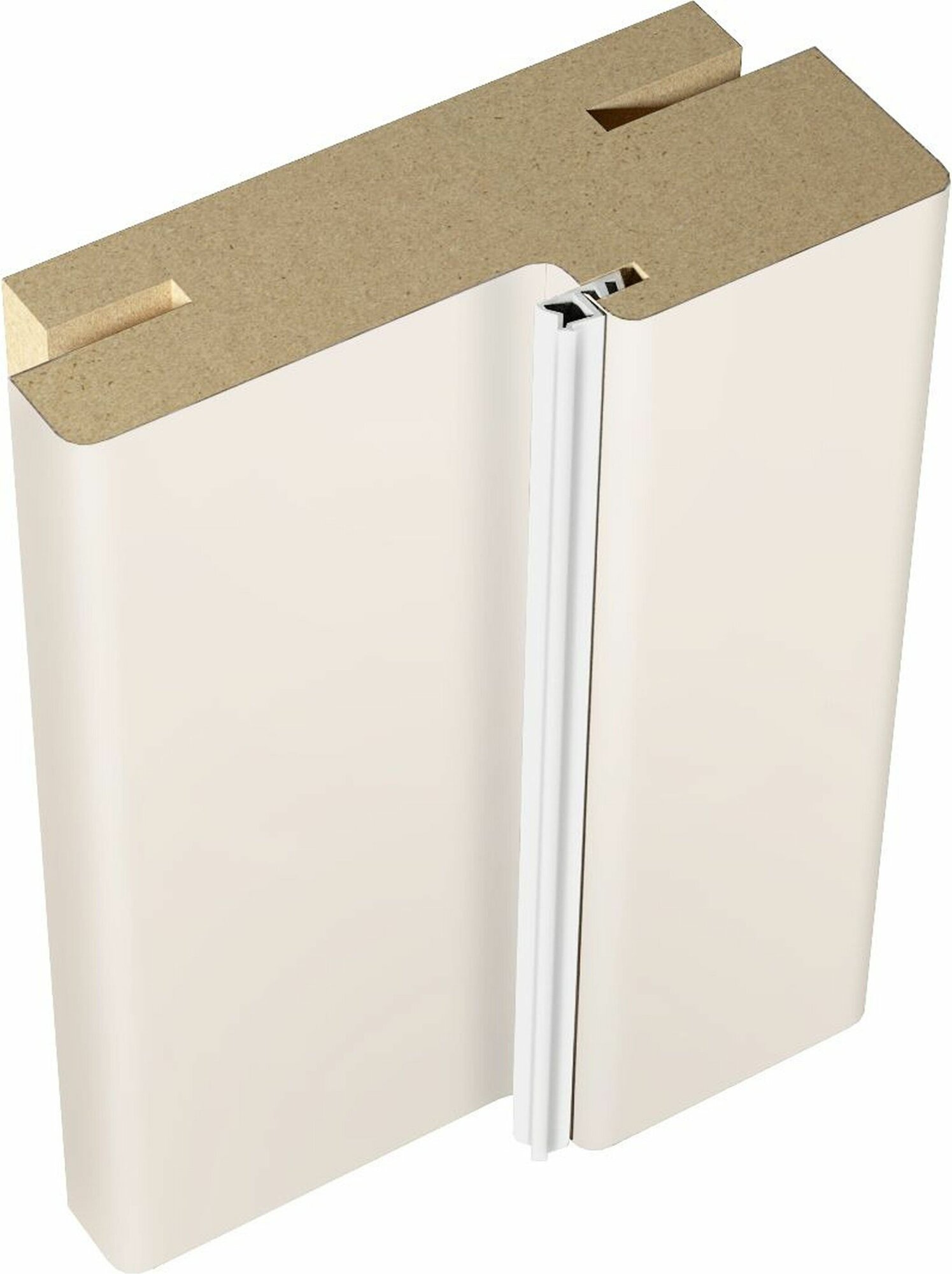 фото Дверная коробка Аляска телескопическая Слоновая кость 30х2100 мм 2,5 шт