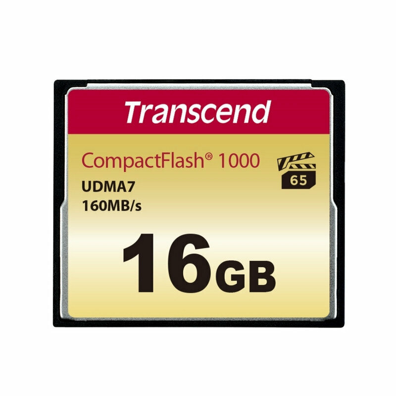 Карта памяти Transcend CompactFlash 1000 16Gb UDMA7, TS16GCF1000, 1209503