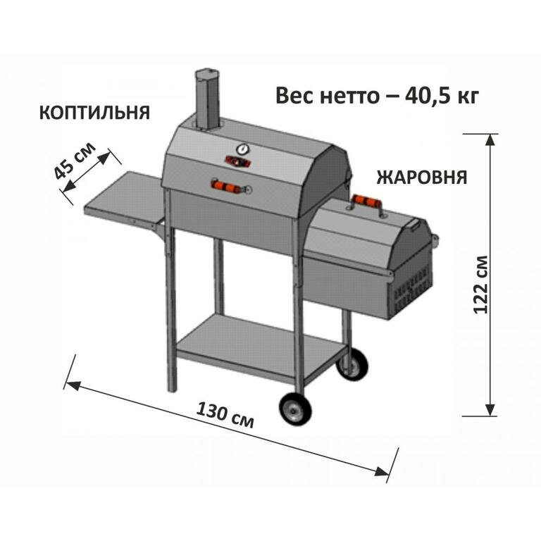 Коптильня-гриль Форнакс FIREWOOD - фотография № 4