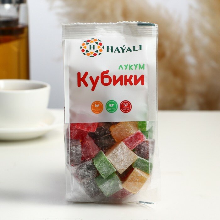 Лукум "HAYALI", ягодный микс, 250г - фотография № 1