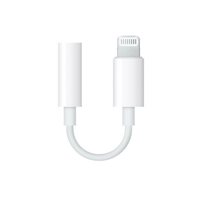 Адаптер Apple Lightning - 3.5 mm Headphone Jack Adapter, бел, MMX62ZM/A 659911