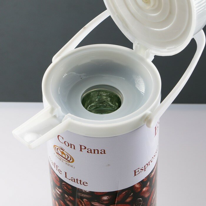 Кофейник-термос с помпой 'Зерна кофе', 1.8 л, сохраняет тепло 4 ч, 36 х 29 см - фотография № 5