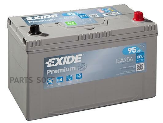 EXIDE EA954 EXIDE PREMIUM_аккумуяторная батарея! 19.5/17.9 евро 95Ah 800A 306/173/222 CARBON BOOST~\ $~