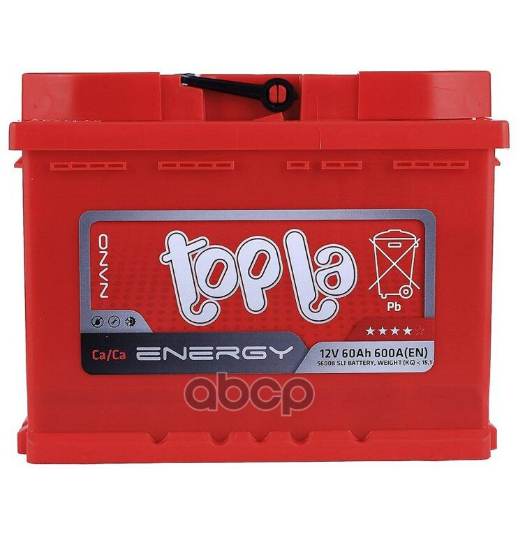 Аккумулятор Topla Energy 60 А/Ч Обратная R+ 56008 242x175x190 En600 А Topla арт. 108060