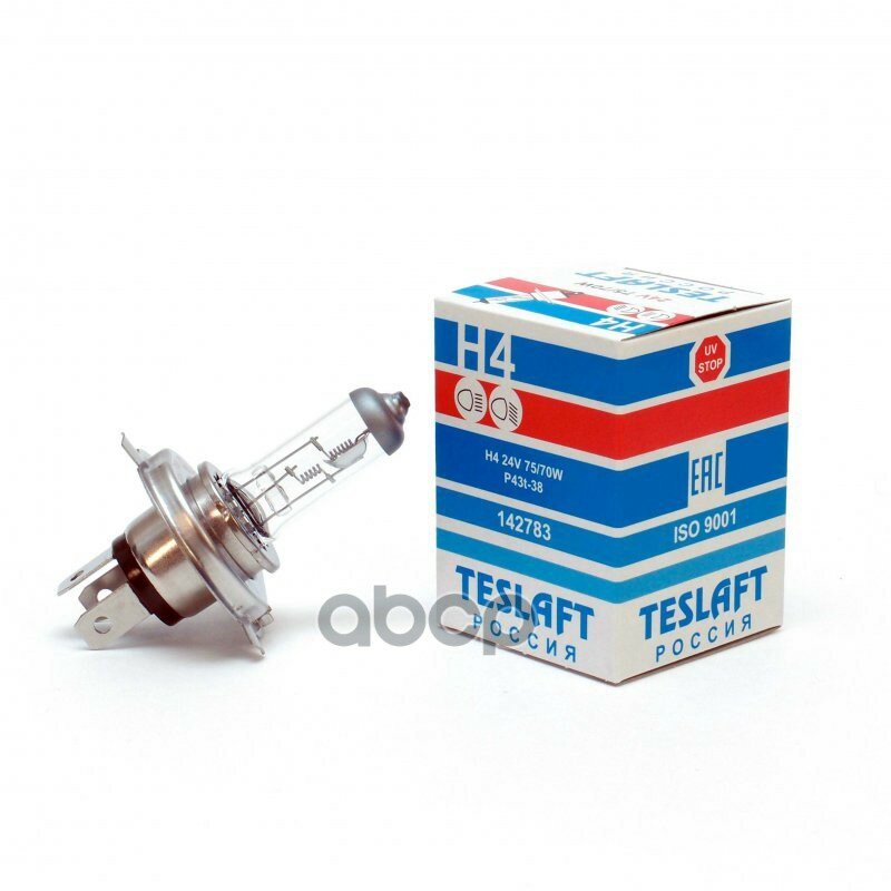 Лампа Автомобильная H4 24v- 75/70w (P43t) (Teslaft) Teslaft арт. 142783