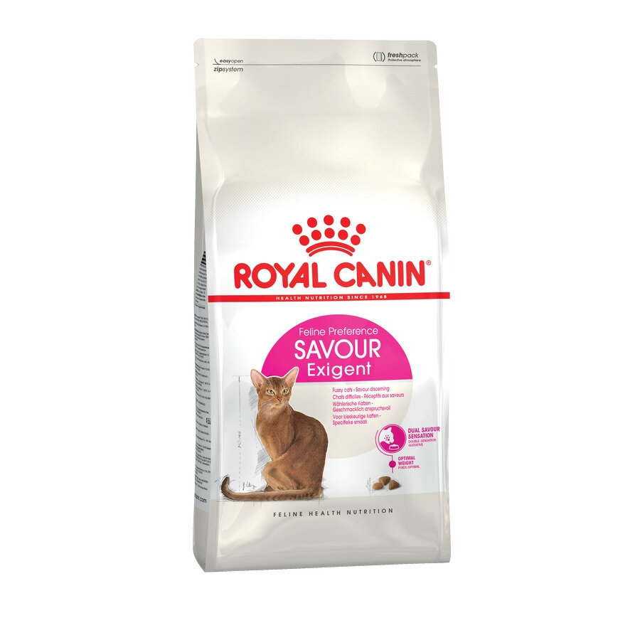 Сухой корм Royal Canin "Savour Exigent" для привередливых кошек к вкусу продукта, 400гр - фотография № 1