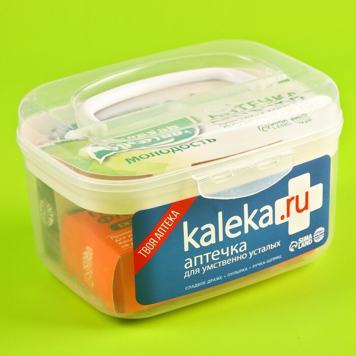 Сладкая аптечка Kaleka.ru: драже с витамином C, пупырка антистресс, ручка-шприц - фотография № 2