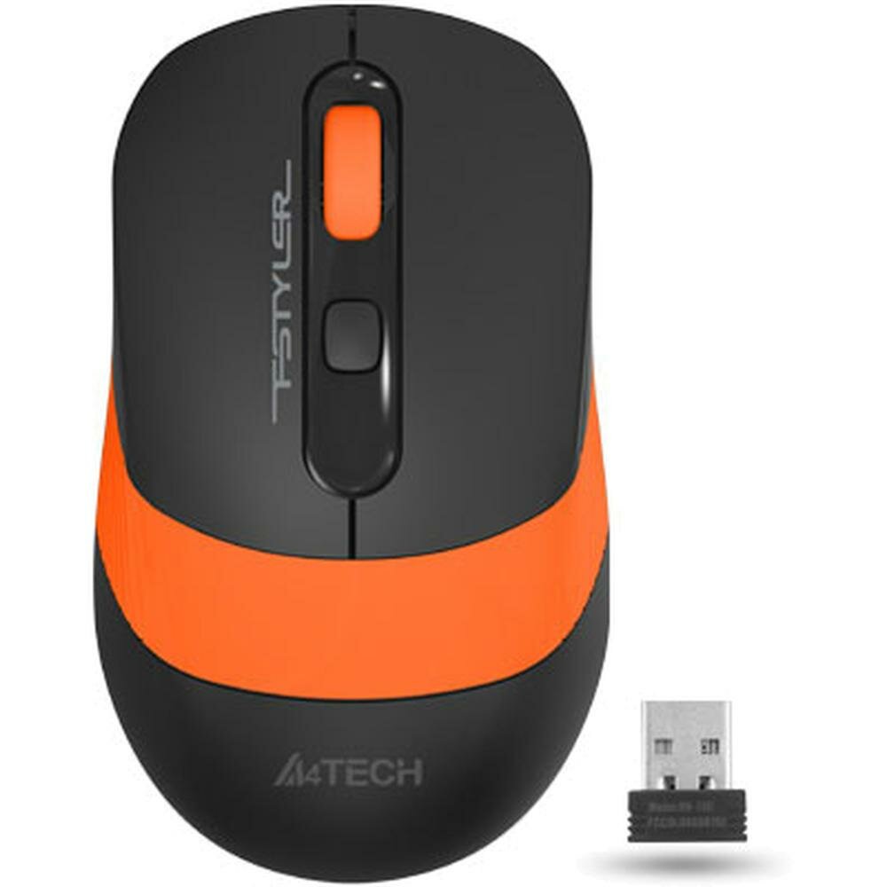 Мышь A4Tech Fstyler FG10 Black/Orange беспроводная