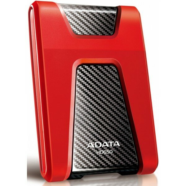 Внешний жесткий диск ADATA USB 3.0 1Tb AHD650-1TU31-CRD HD650 DashDrive Durable 2.5 красный