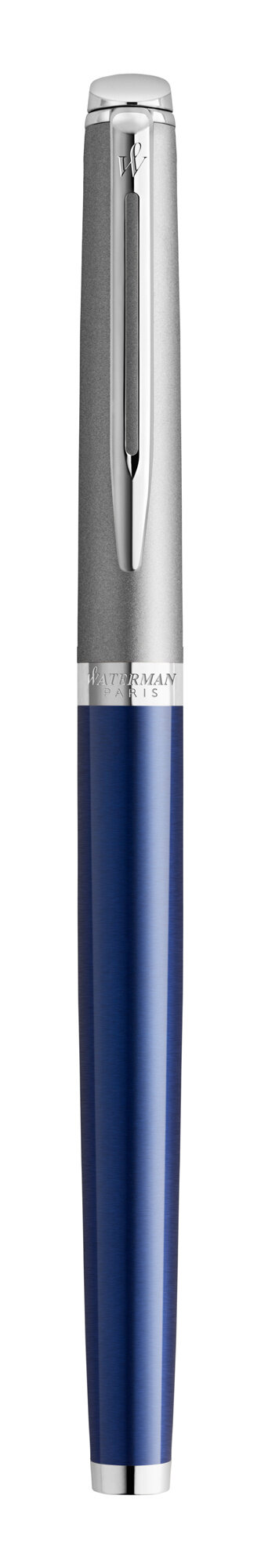 Ручка роллер Waterman Hemisphere (2146618) Matte SS Blue CT F черные чернила подар.кор.