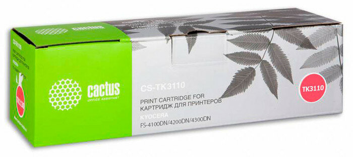 Картридж Cactus CS-TK3110, для Kyocera, черный