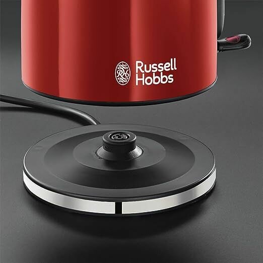 Чайник электрический Russell Hobbs Stainless Steel (красный) - фотография № 4