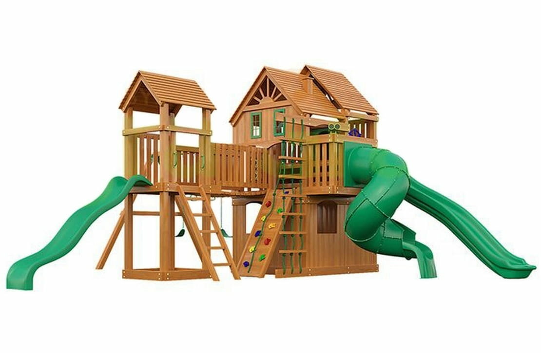 Детская деревянная площадка IgraGrad Premium Великан 4 (макси) (спортивно-игровая площадка для дачи и улицы)