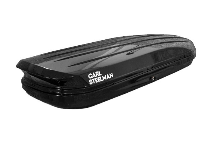 Автобокс Carl Steelman AVANGARD 2000*850*360* черный карбон с двухсторонним открытием + еврокрепление "краб" (об 430л)