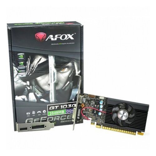 Видеокарта AFOX GeForce GTX 1030 2048Mb LP Single Fan V2 AF1030-2048D5L5-V2