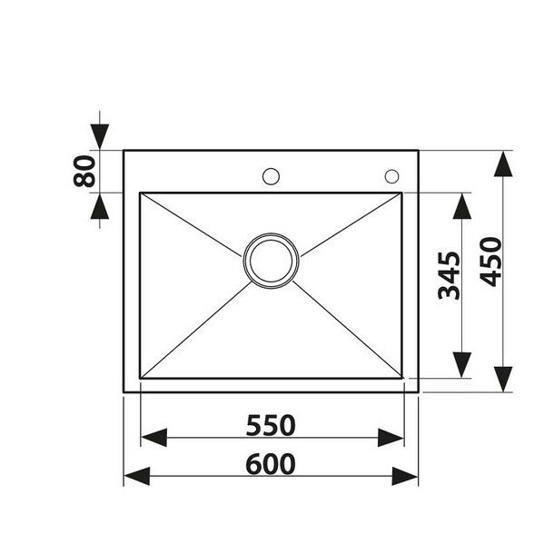 KSM-6046 Мойка из нержавейки KAISER - фотография № 2