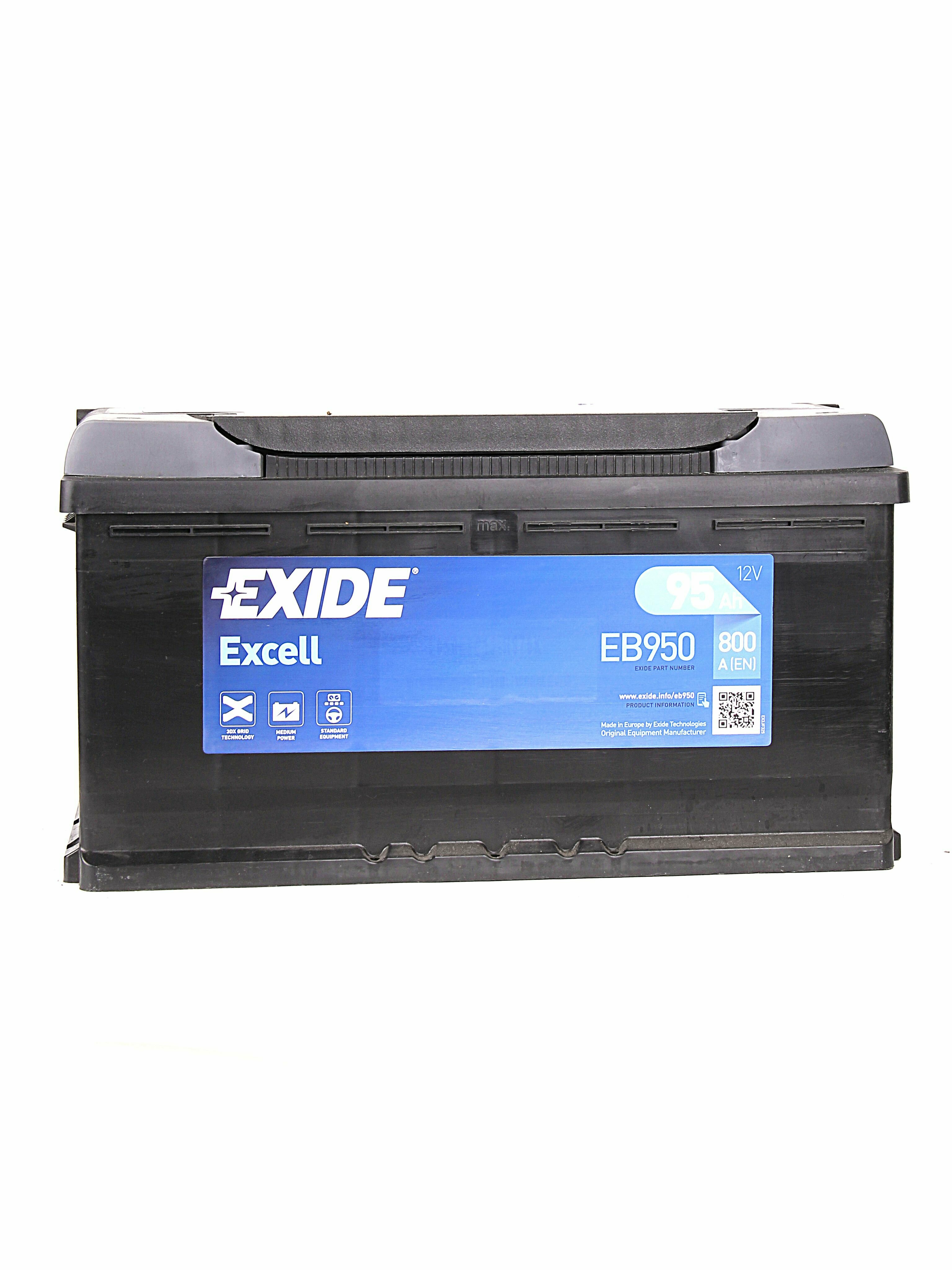 Аккумулятор автомобильный EXIDE EB950