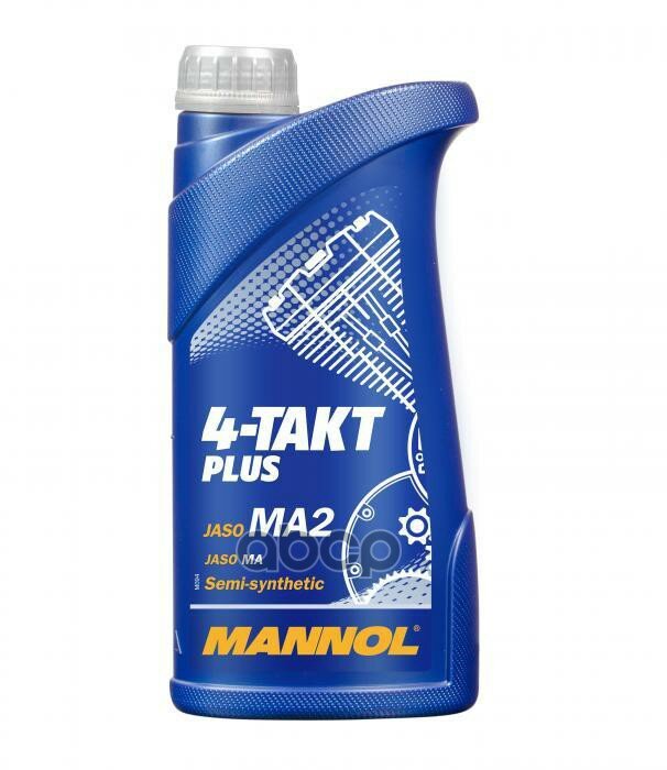 Минеральное моторное масло Mannol 4-Takt Plus