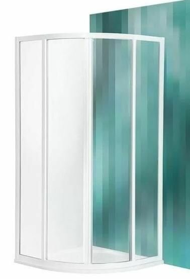 Душевой уголок с поддоном Roltechnik CR2/800 80х80 см профиль белый стекло шиншилла