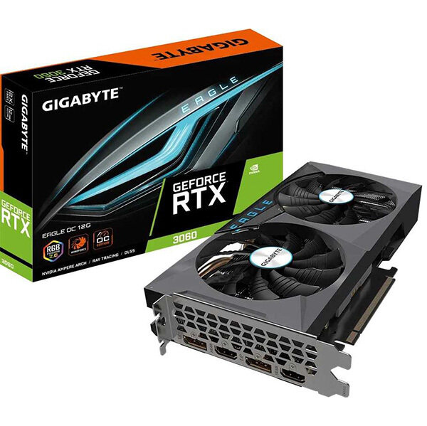 Видеокарта Gigabyte GeForce RTX 3060 EAGLE OC 12G GV-N3060EAGLE OC-12GD 2.0 LHR