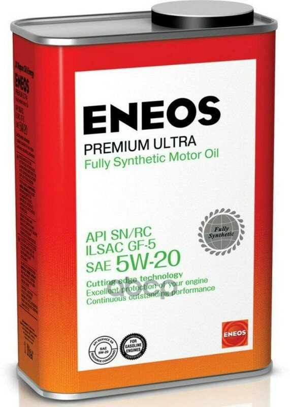 ENEOS Масло Моторное Синтетическое Для Бензиновых Двигателей Premium Ultra 100 Synt.sn 5W20 0.94Л