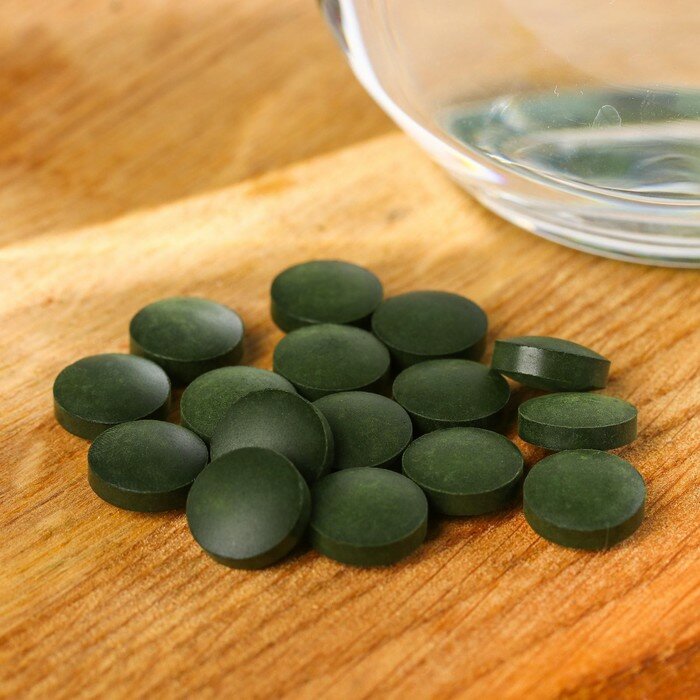 Спирулина органическая в таблетках SPIRULINA, 100 шт., 50 г. - фотография № 2